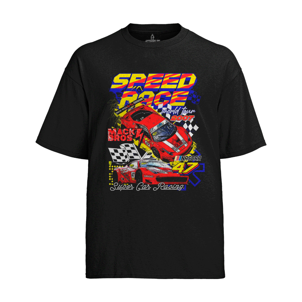 Camiseta Graphic Tee Tshirt Speed Race Mack Bros