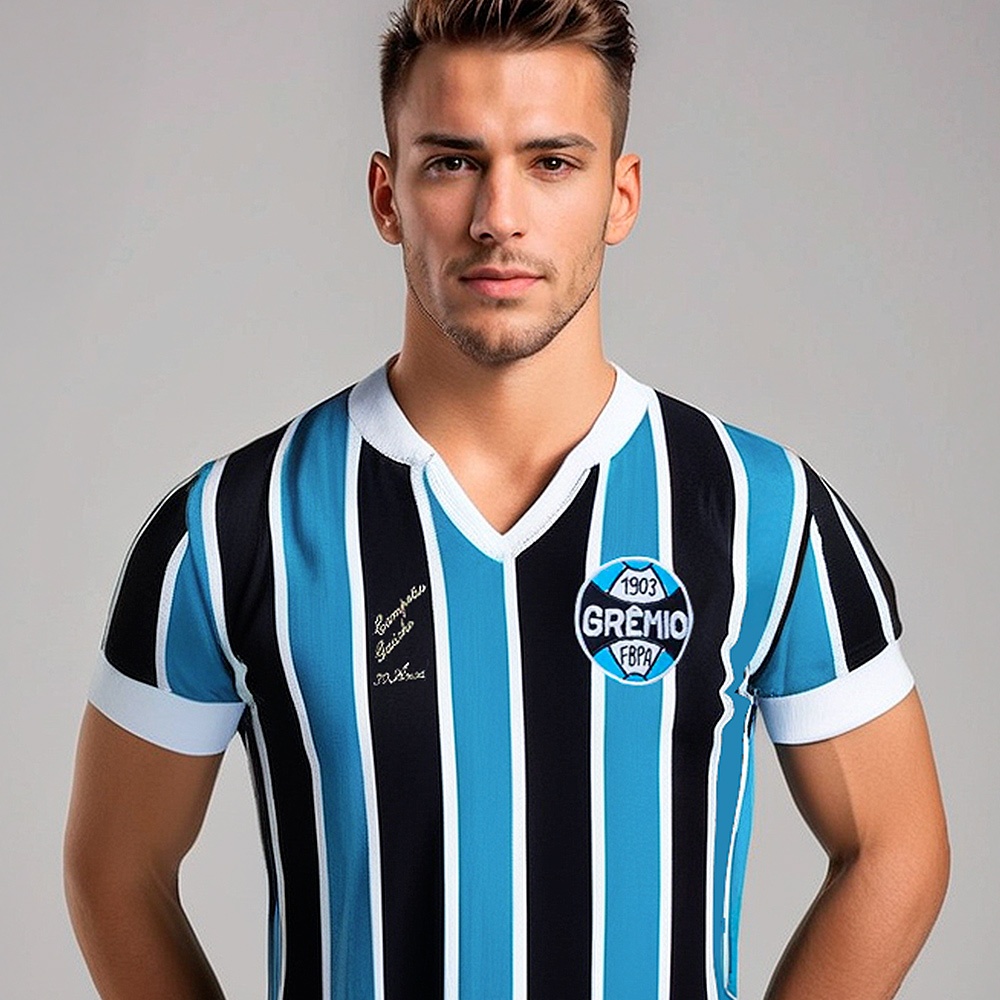 Camisa Retrô Grêmio 1977 Masculina Oficial em Oferta na Shopee