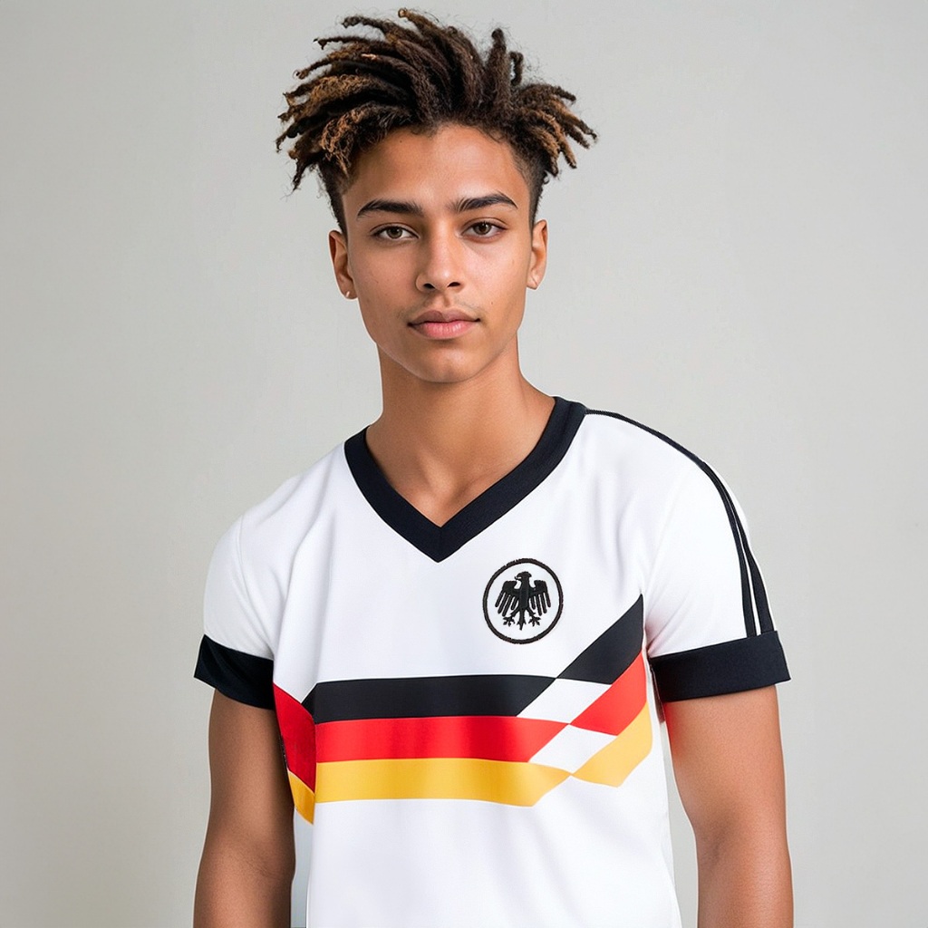 Camisa Alemanha Retrô Infantil Juvenil Unissex Oficial em Oferta na Shopee