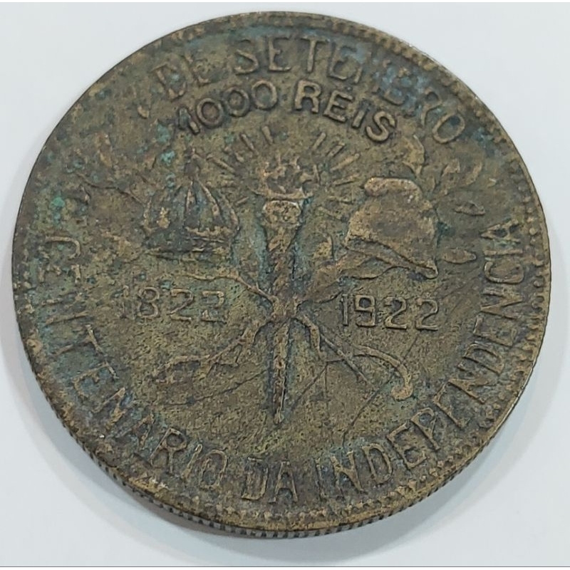 1000 RÉIS 1922 BBASIL BRASIL