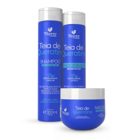 Kit Reconstrução Teia De Queratina Thyrre Cosmetics  300ml
