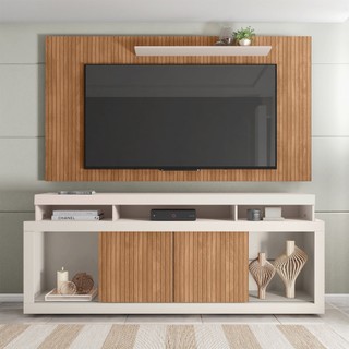 Rack Painel Para TV 65 Polegadas Life Marrom Caemmun em Oferta na Shopee