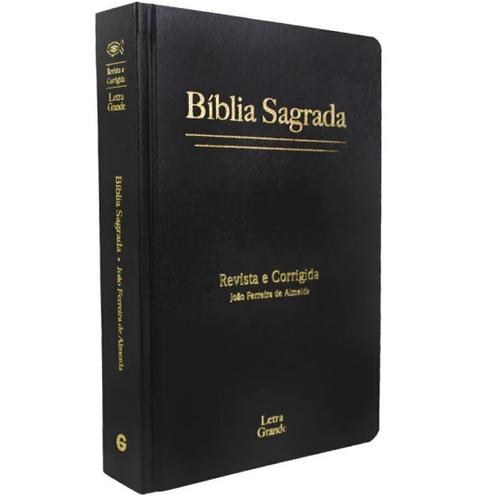 Bíblia Sagrada | ARC | Letra Grande | Capa Dura Preta em Oferta na Shopee