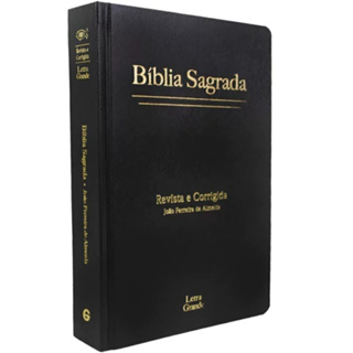 Bíblia Sagrada | ARC | Letra Grande | Capa Dura Preta em Oferta na Shopee