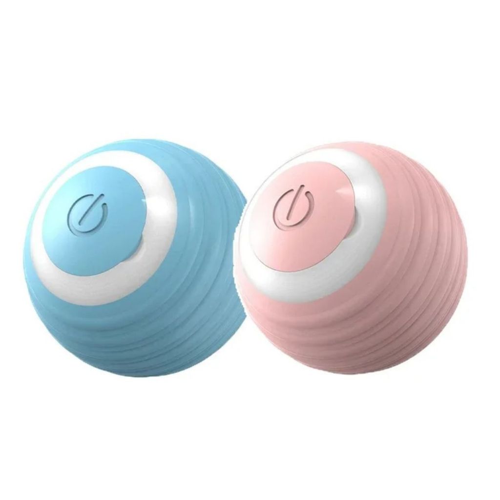 Gato Bola Brinquedo Elétrico  Automático Rotação e Recarga USB Interativos Gatinho Cão
