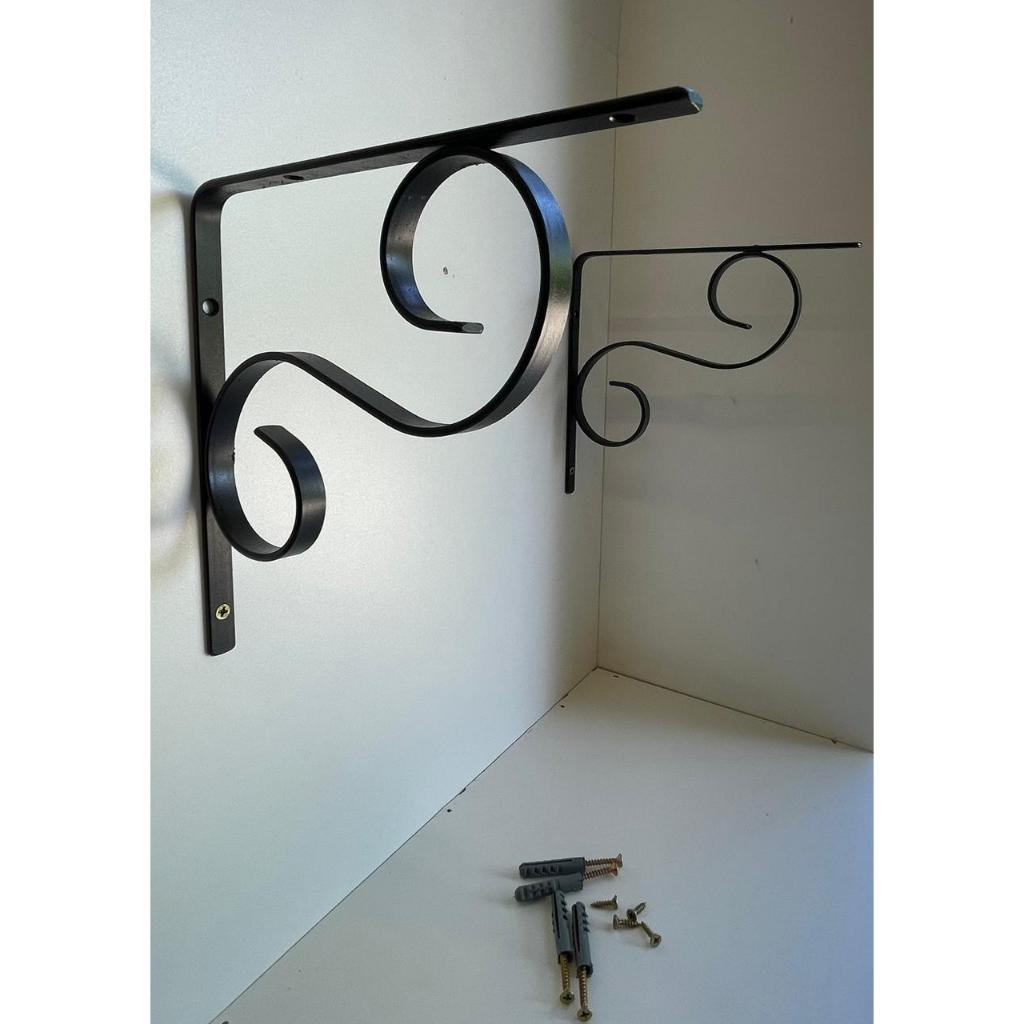 03 Mao francesa suporte prateleira colonial 20cm