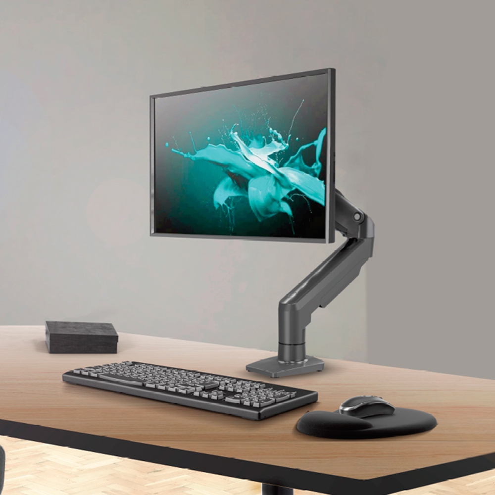 Suporte De Mesa Articulado, ELG, F80N, Para Televisão e Monitor - 17" a 35", com Pistão a Gás, Preto - Home Appliances