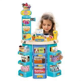 Mercadinho Confeitaria Infantil Doceria Brinquedo Faz de Conta 62 Peças em Oferta na Shopee