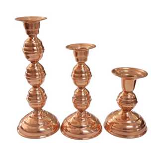 Castiçal De Cobre Suporte Para 1 Vela Comum Umbanda candomblé em Oferta na Shopee