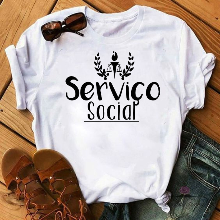 Camiseta T-ahirt Unissex Assistente ou Serviço Social