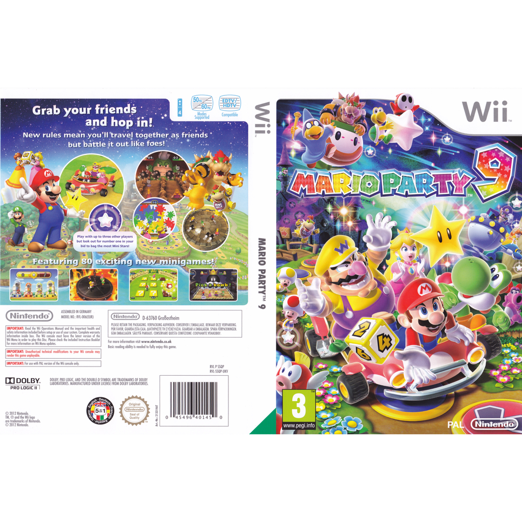 Mario Party 9 para Wii Liber com capa