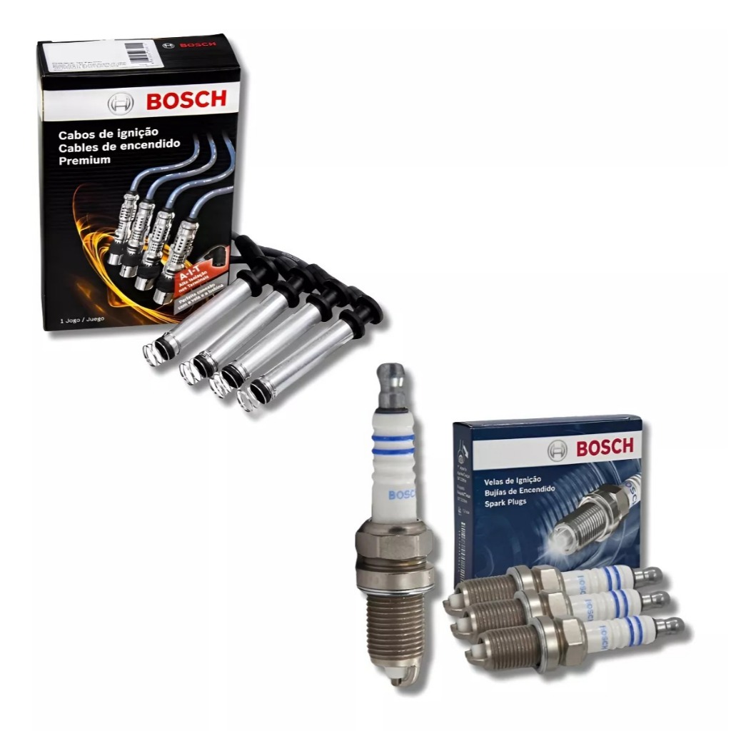 Jogo De Vela E Cabos Onix 1.0 2015 2016 2017 2018 2019 Bosch em Oferta na Shopee
