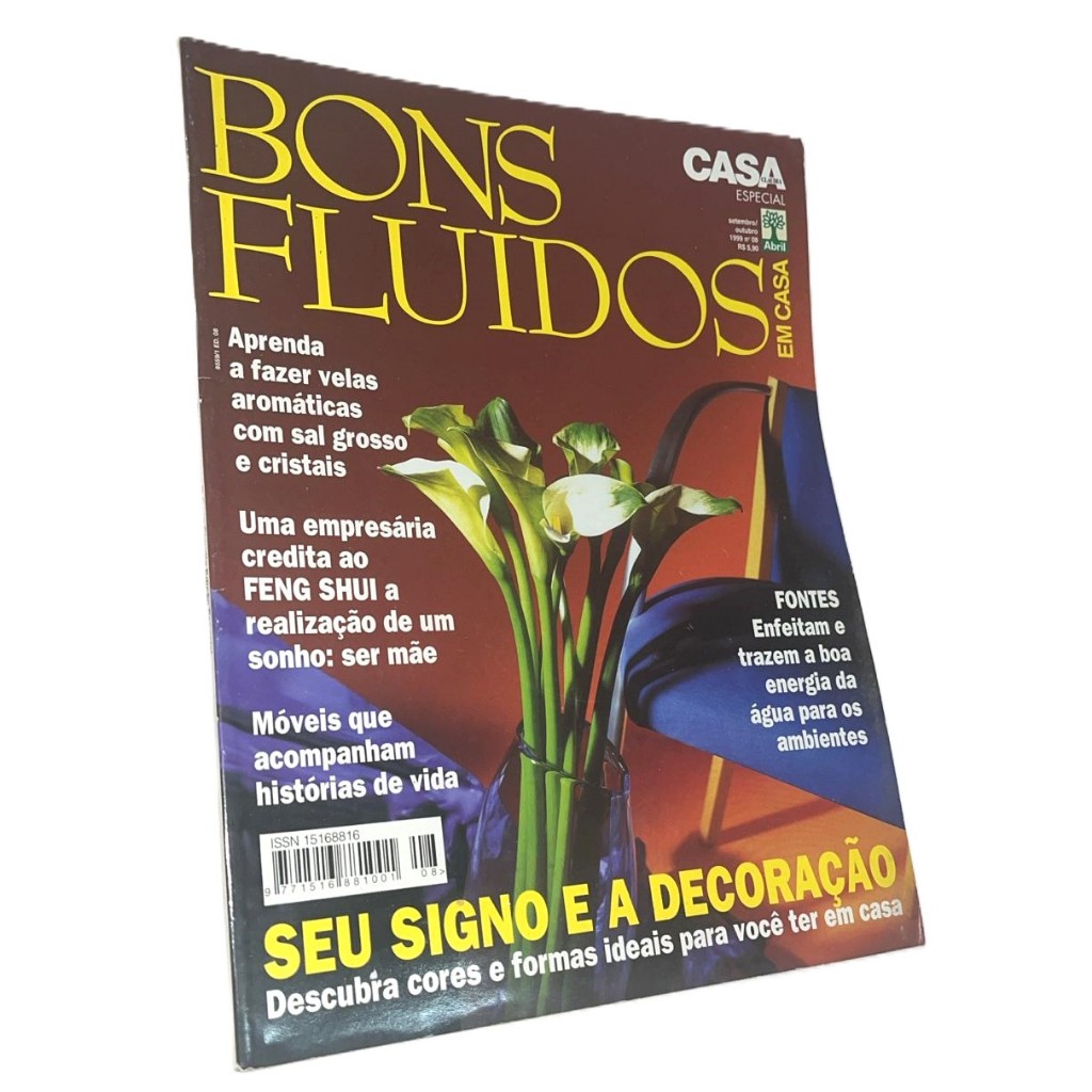 Revista Bons Fluidos Outubro 1998 Seu Signo E A Decoração