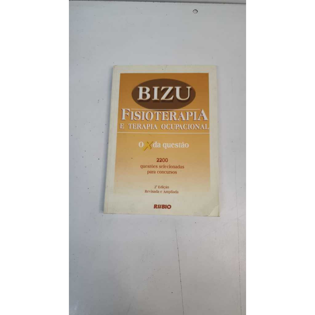 Livro  Fisioterapia e Terapia Ocupacional Bizu Editora Rubio A1921