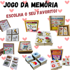 Jogo da Memória em Madeira MDF - Zaramela: Diversão e Aprendizado para Crianças