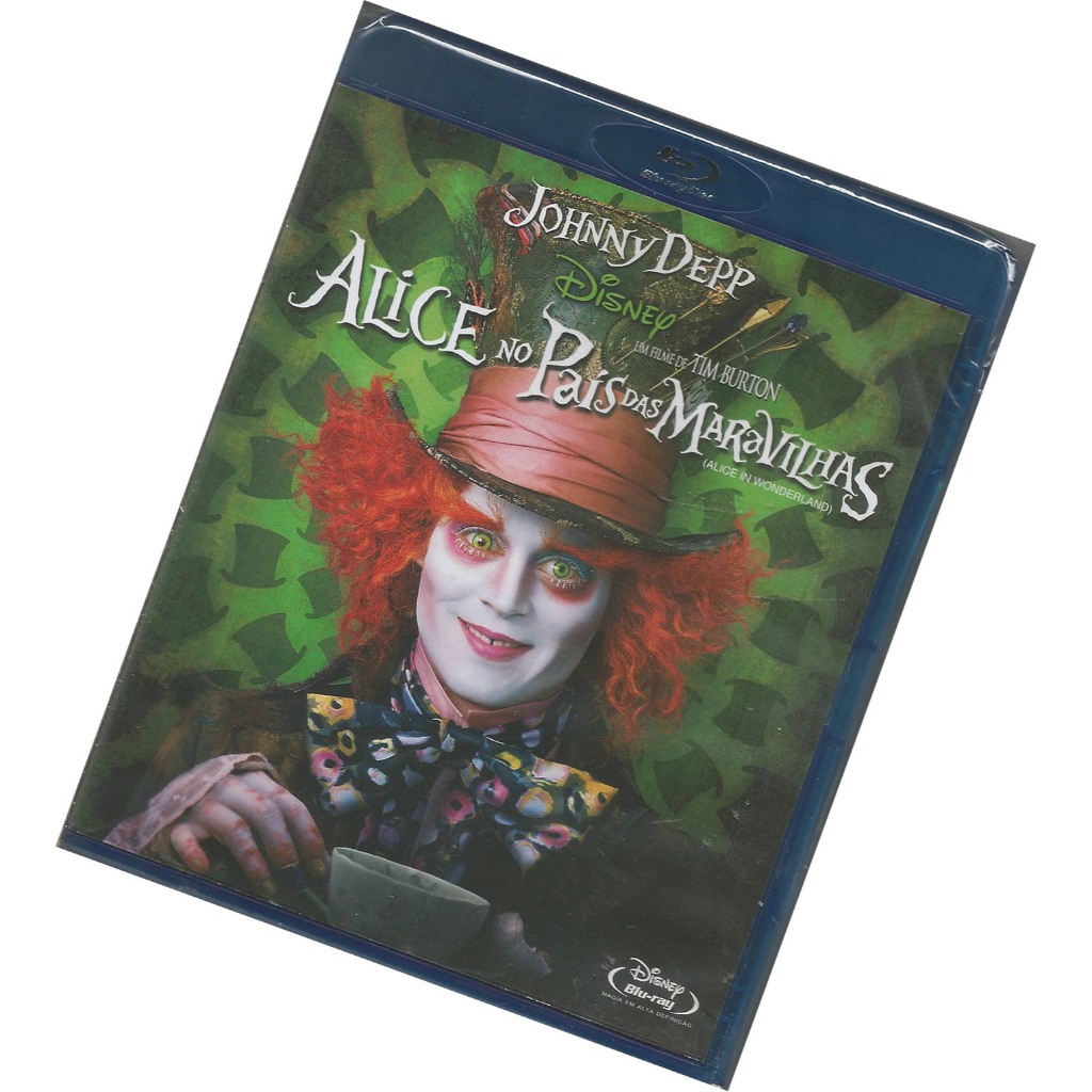 Blu-ray Alice No País Das Maravilhas Com Johnny Depp Lacrado