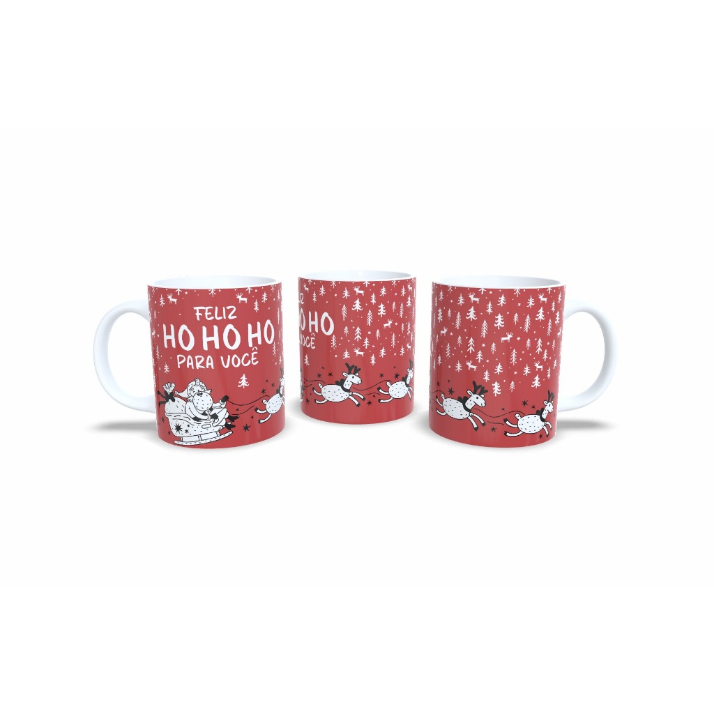 Caneca Natalina Personalizada Com Nome Feliz Ho Ho Ho Para Você Presente Aniversario Festa HD 2047