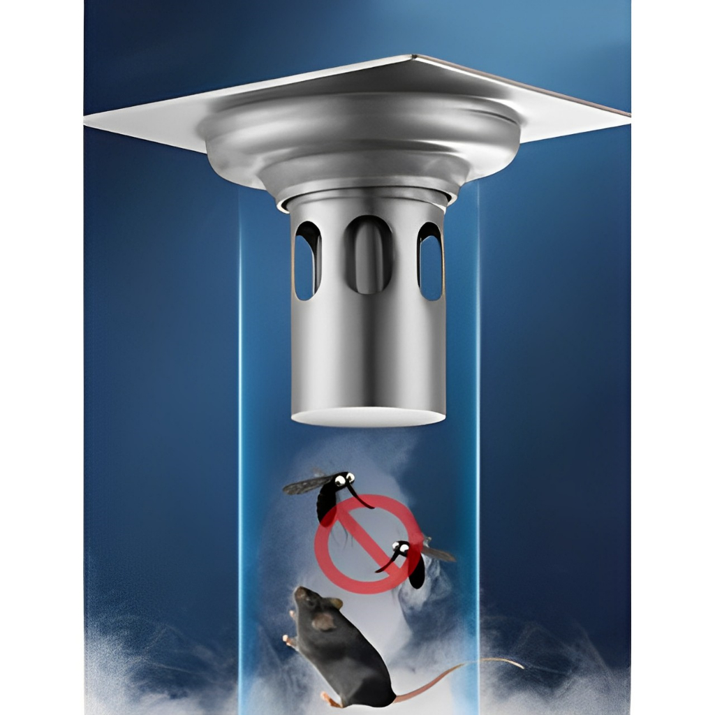 Ralo Inteligente Quadrado 10x10CM 2MM Espessura Anti Inseto/Odores Para Banheiro Aço SUS304 em Oferta na Shopee