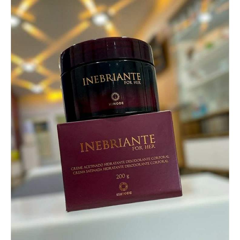 INEBRIANTE FOR HER CREME ACETINADO HIDRATANTE DESODORANTE 200G HINODE