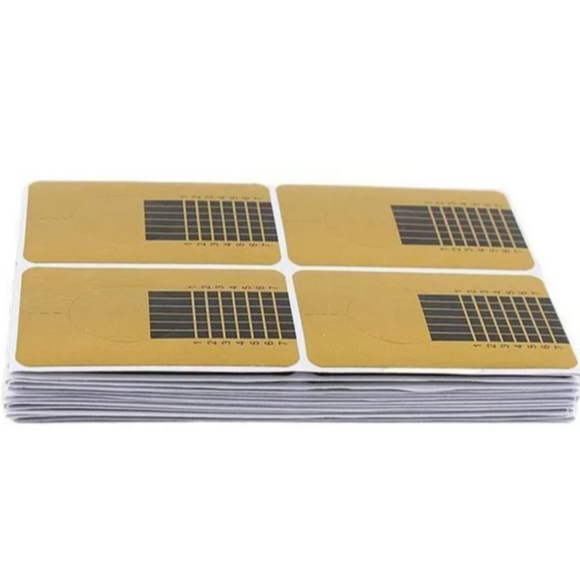 Pacote Com 50 Moldes Adesivos De Papel Para Alongamento De Unhas Nail Design - SQ2204 em Oferta na Shopee