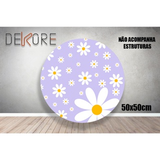 Capa Painel Margarida Lilás Flores com Elastico Veste Fácil em Oferta na Shopee