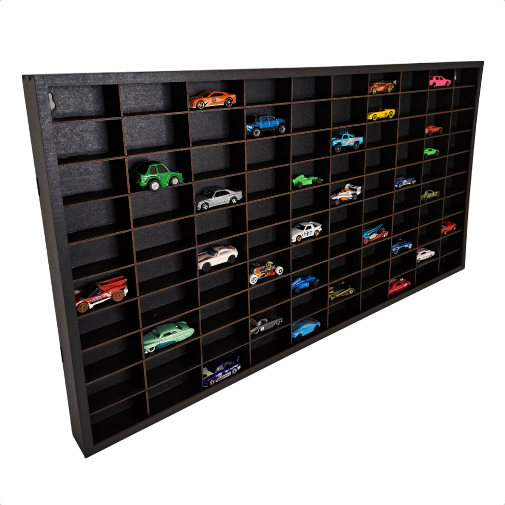 Expositor Porta Hot Wheels 100 Carrinhos Escala 1:64 Pintado Estante Resistente MDF em Oferta na Shopee