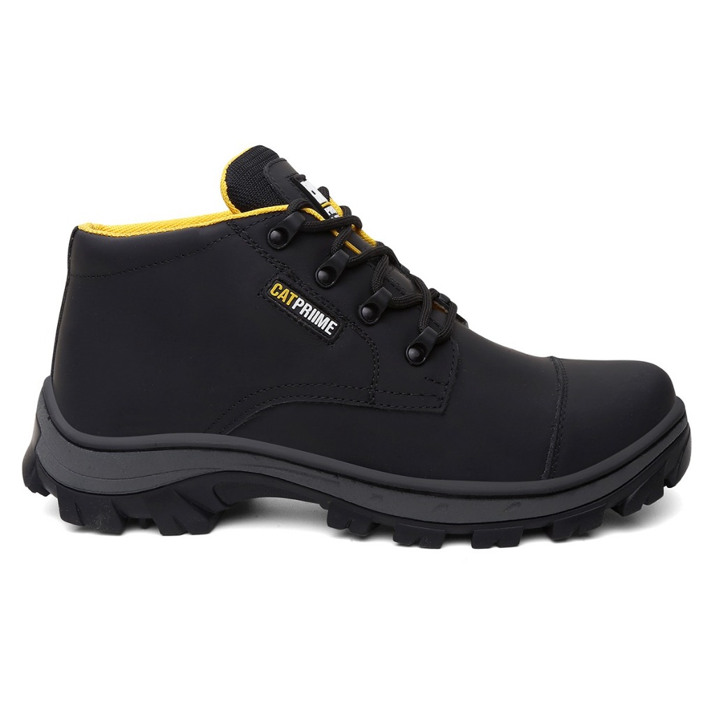 Bota Cano Curto Couro Nobre com C.a 47751 Conforto e Segurança