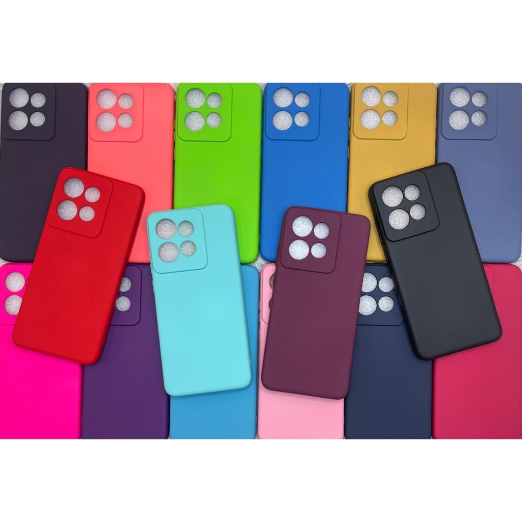 Capa Capinha Para Motorola EDGE 50 Neo Silicone Aveludado Película Case