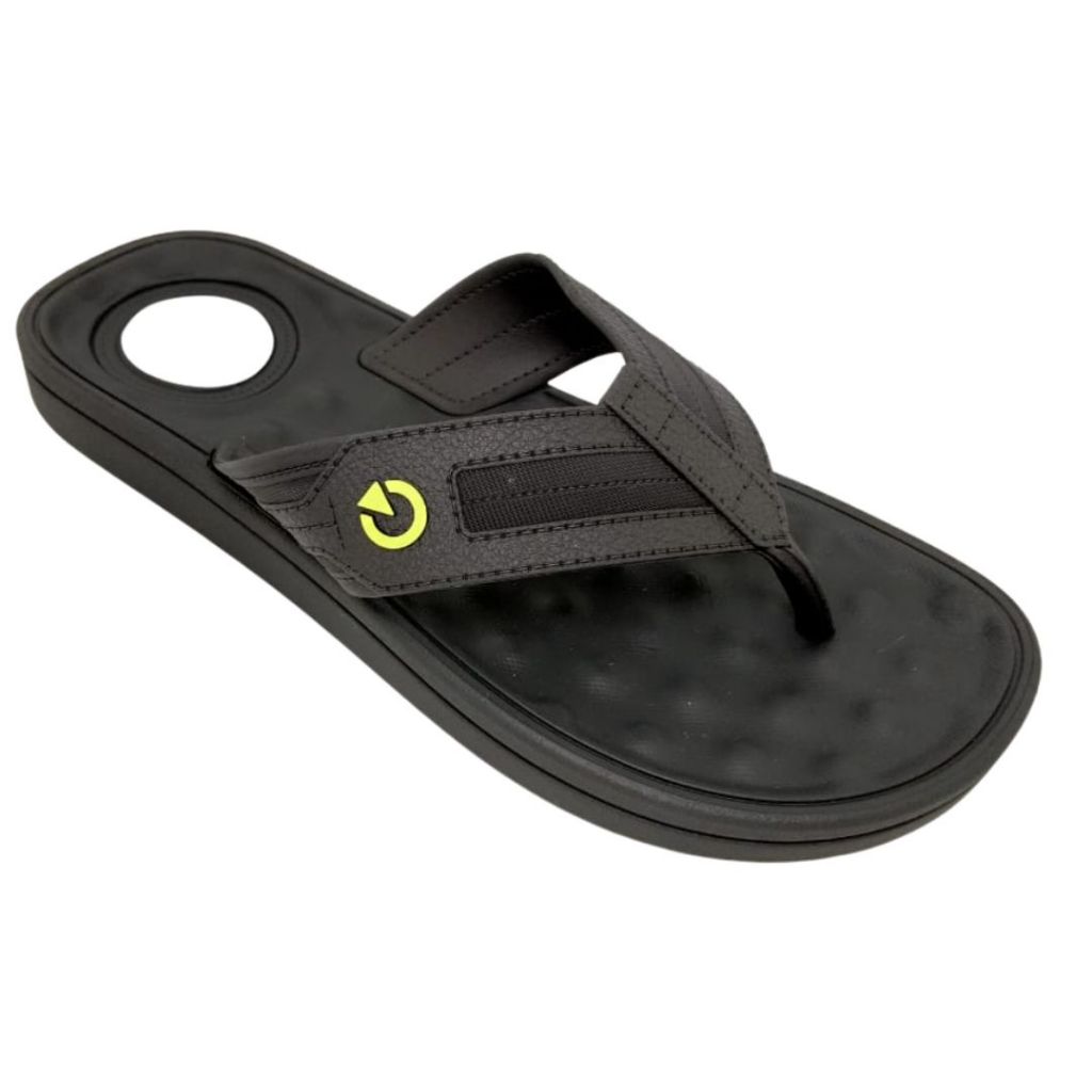 Chinelo Masculino Cartago Para Esporão  Anatômico Tiras Largas Emborrachado Antiderrapante Macio  Confortável Lavável