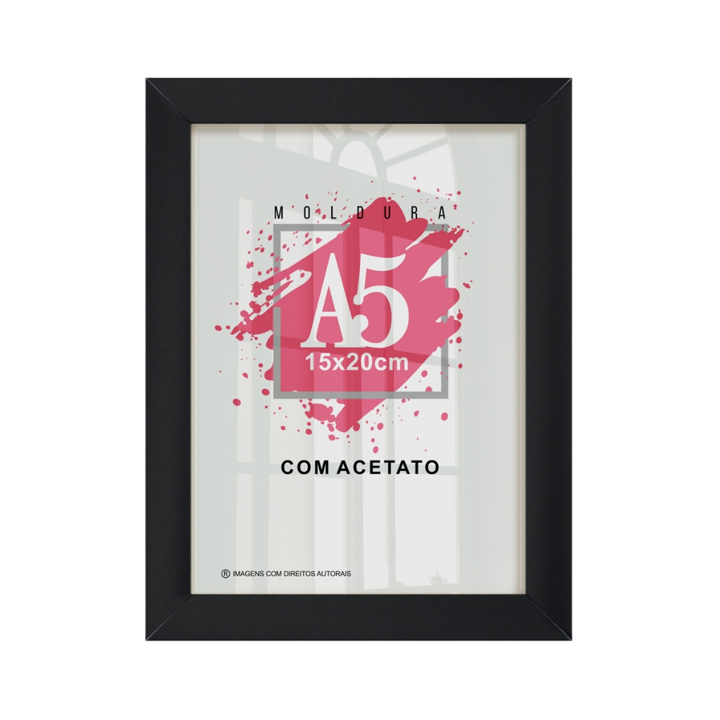Quadro Moldura Porta Retrato Com Acetato Fotografia Certificado em Oferta na Shopee