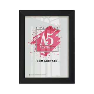 Quadro Moldura Porta Retrato Com Acetato Fotografia Certificado em Oferta na Shopee