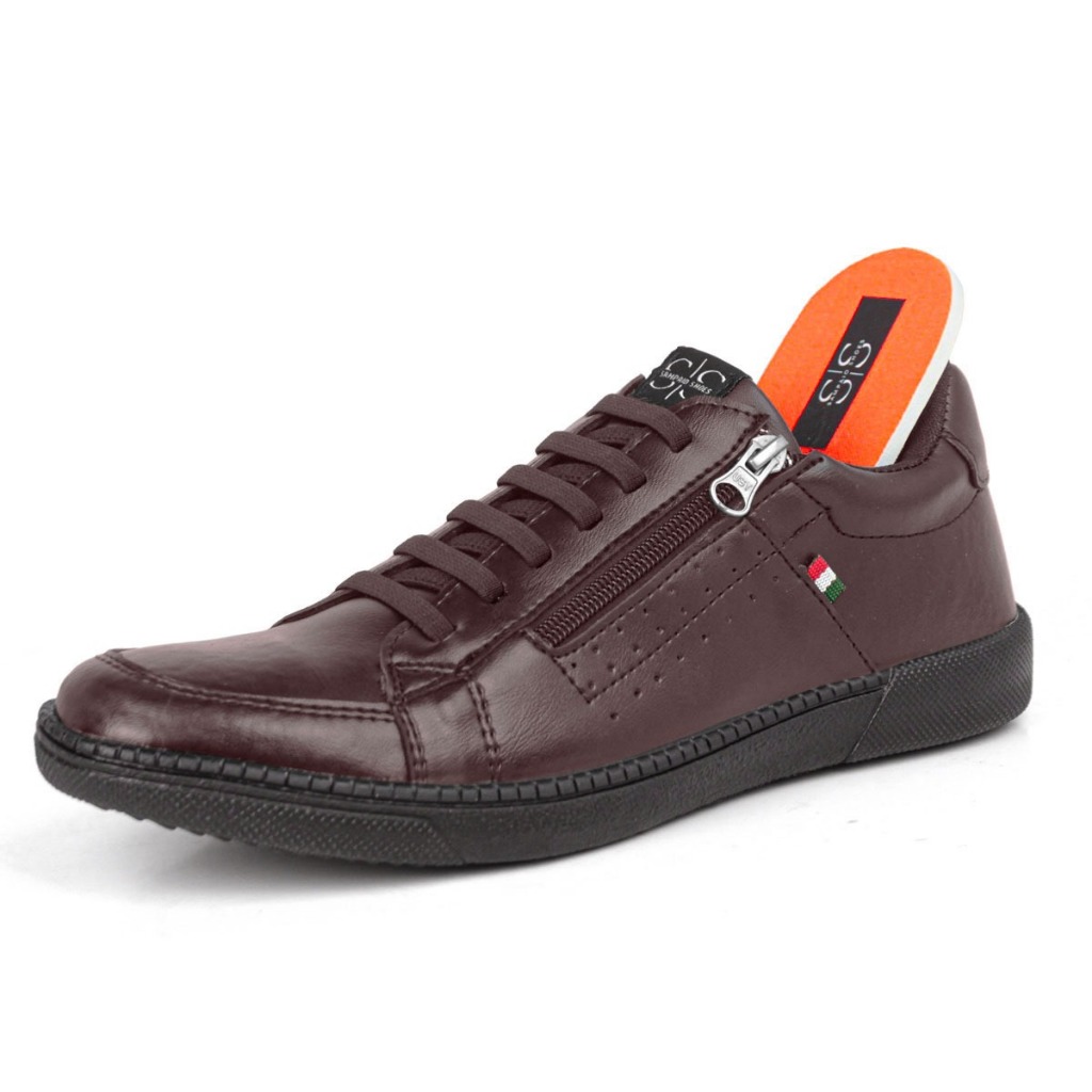 Sapatênis Masculino Tênis Calce Fácil Elástico E Zíper Entrega Imediata 100%Reforçado em Oferta na Shopee