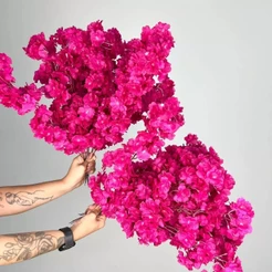 Kit 10 a 40 Flores 45cm Flor Cerejeira artificial Decoração Casa - A-520 COR: ROSA FÚCSIA