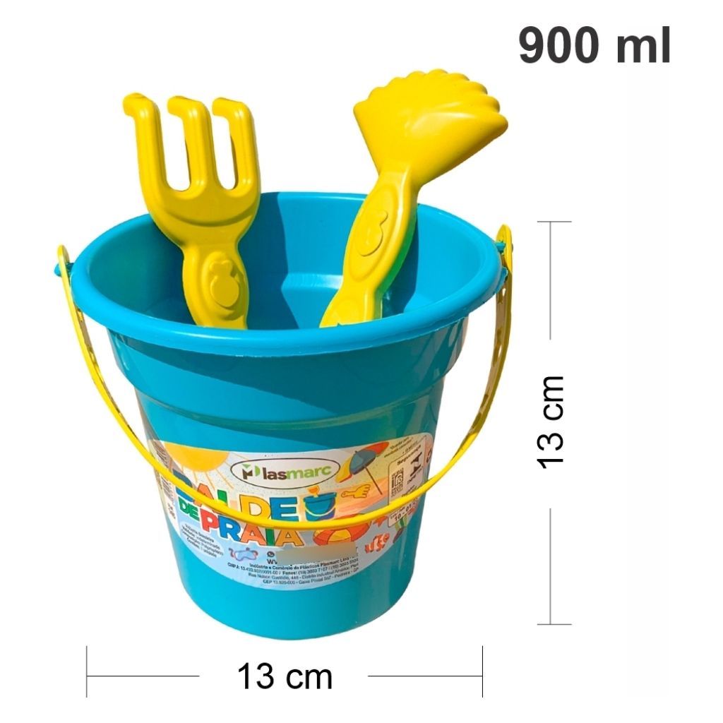 Kit 15 unidades Baldinhos de Praia infantil p/Diversão das Crianças Lembrancinhas de Festa Infantil — imagem 2 de 2