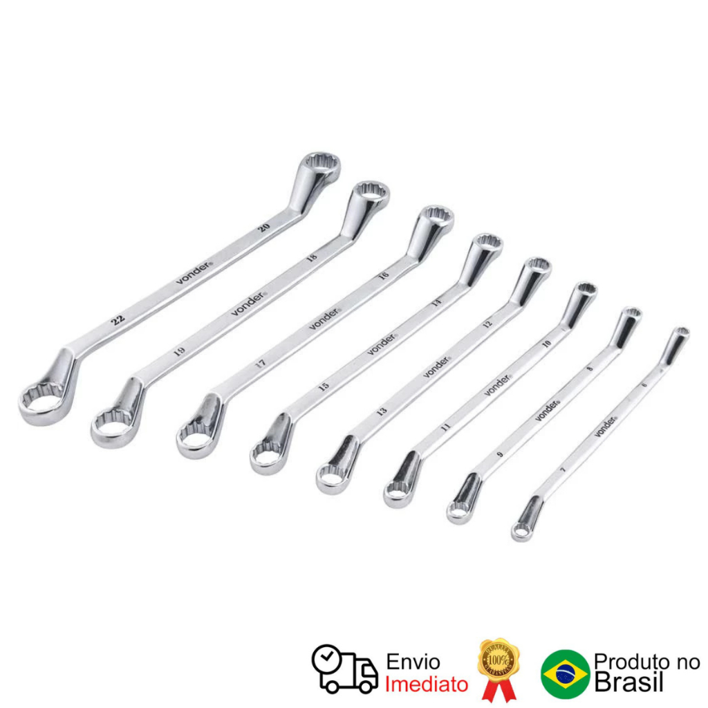 Jogo De Chaves Estrela 6 A 22 Mm Cromadas Com 8 Pçs Vonder em Oferta na Shopee