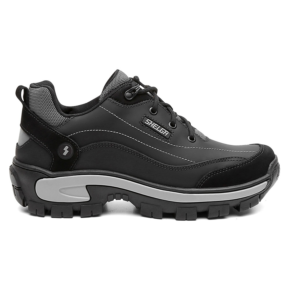 BOTA CANO CURTO CONFORTAVEL EM COURO PALMILHA EM GEL SHELGA BOOTS