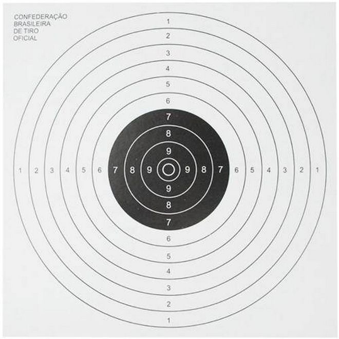 Alvo de Papel 17x17 com 10 Peças - TBR em Oferta na Shopee