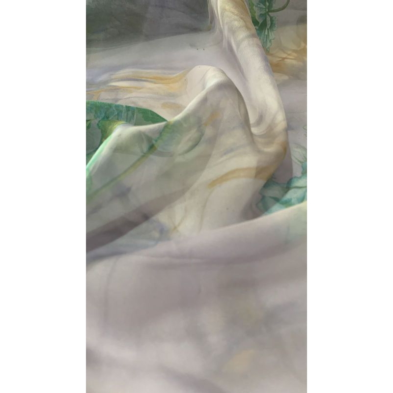 Seda estampada 2 metros