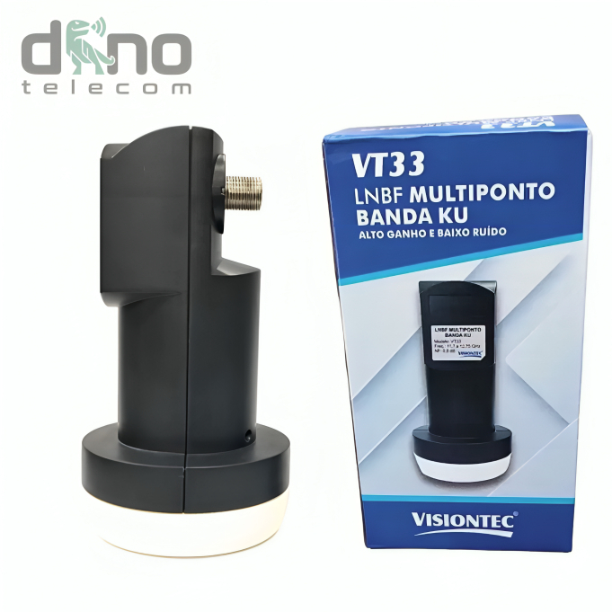 Lnbf Multiponto Ku Visiontec Antena Parabólica Predial Vt33