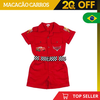 Macacao Infantil Masculino Carros Fantasia Para Festa em Oferta na Shopee
