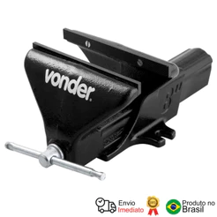 Torno De Bancada Fixo N 8 Em Ferro Fundido Nodular Vonder