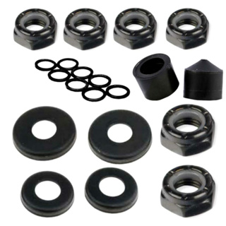 Kit Reparo P/ Truck Skate Street - Porca eixo - porca central- Arruelas e chupetas em Oferta na Shopee