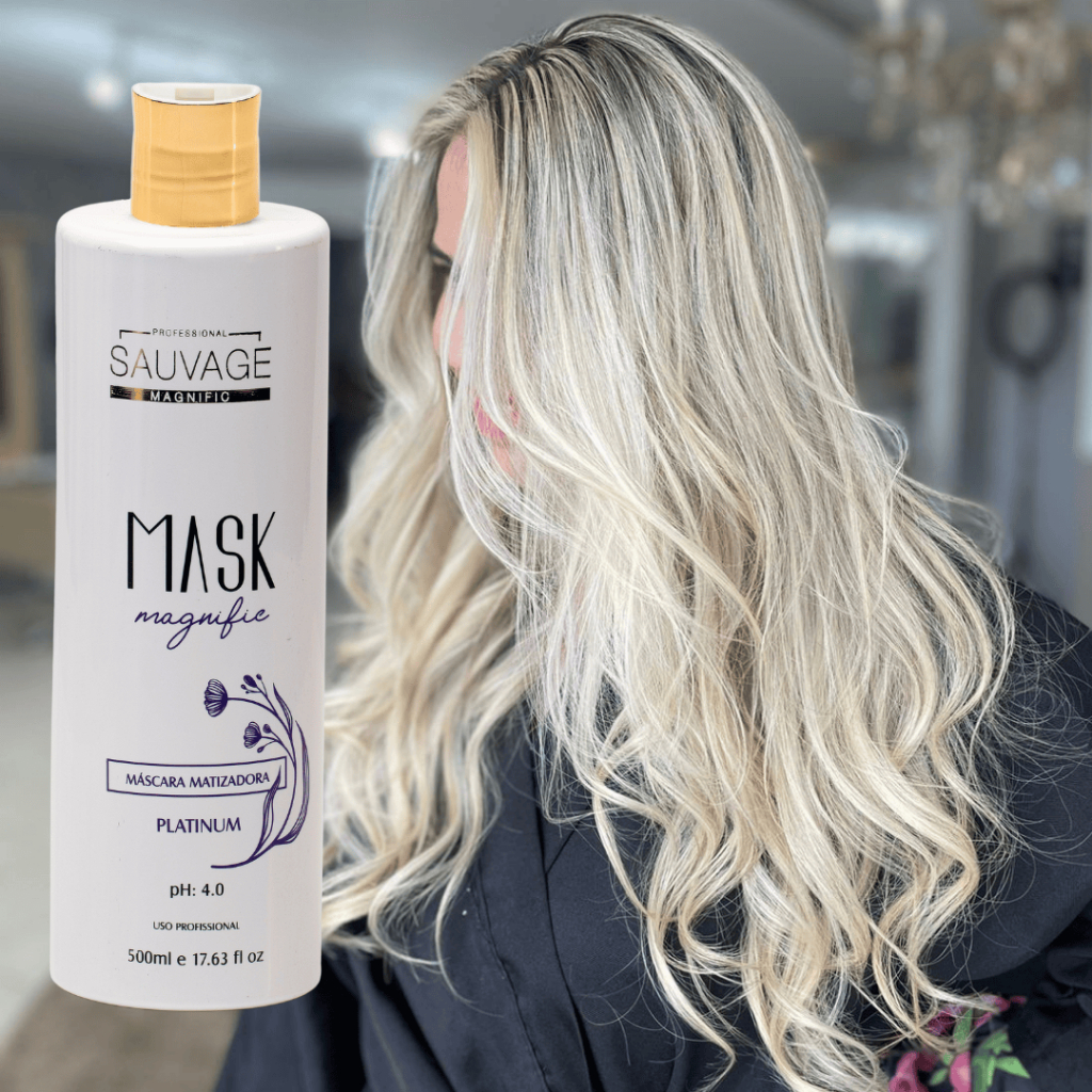 Máscara Matizadora Efeito Platinado Platinum Para cabelos Loiros