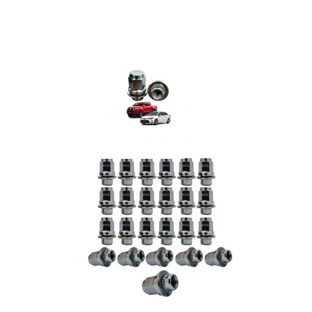 Porcas Rodas Toyota Hilux Original Cromadas C/ 24und