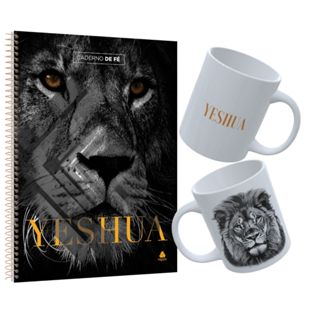 Caderno de fé - Leão yeshua | Caneca Caderno de fé - Leão yeshua em Oferta na Shopee
