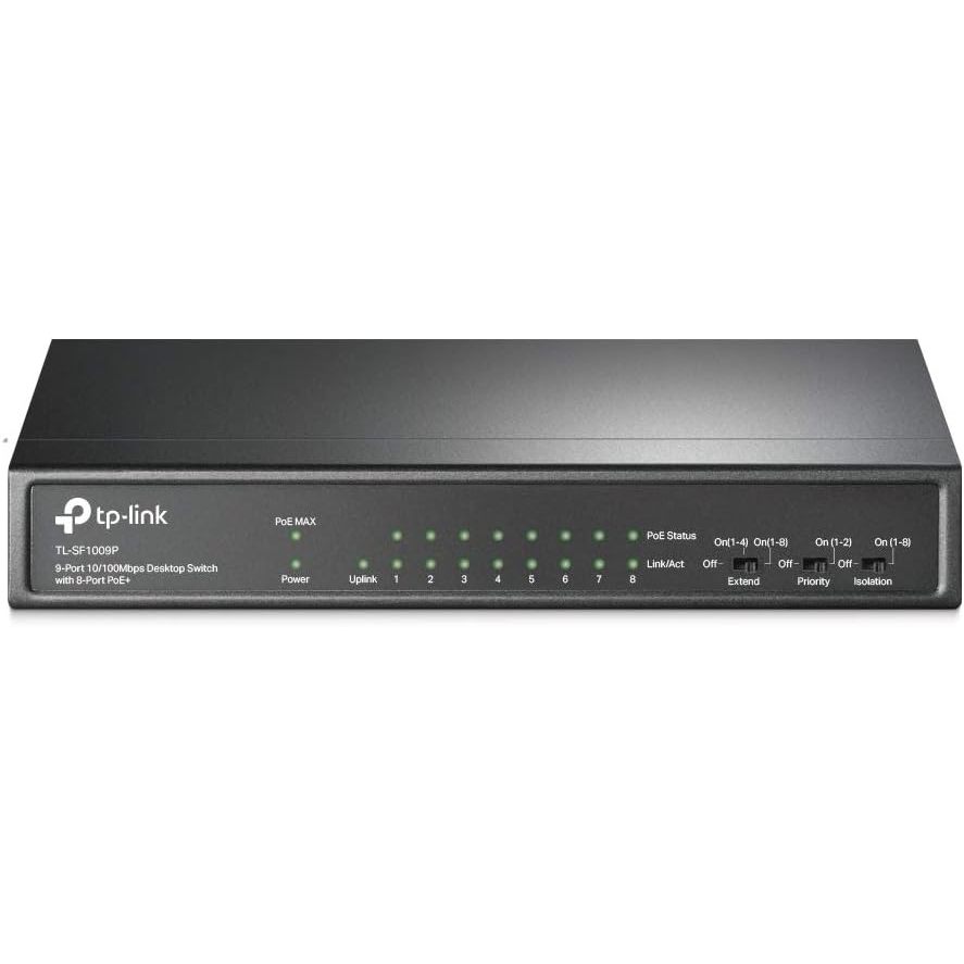 TP-Link SWITCH 9 PORTAS FAST 10/100 (8 PORTAS POE+) TL-SF1009P