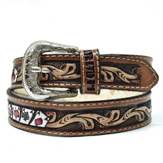 Cinto Infantil Em Couro Estampa De Carta Atrevidu's Country em Oferta na Shopee