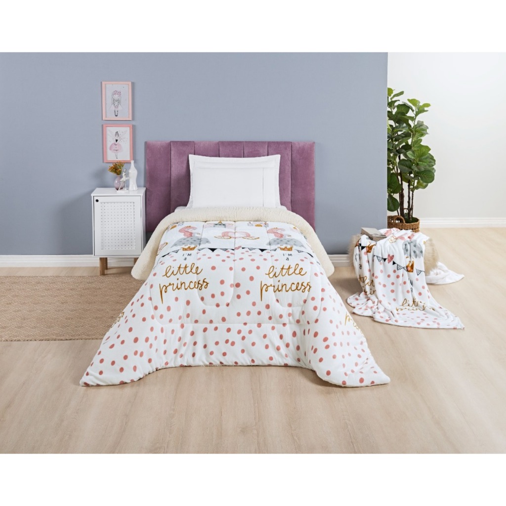 Coberdrom Solteiro manta flannel dupla face pele de carneiro Bouti kids Edredom estampado em Oferta na Shopee