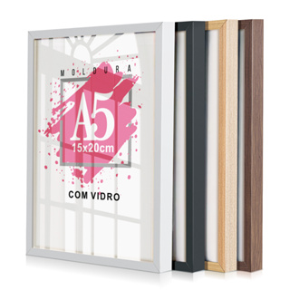 Quadro Moldura A5 15x20 Porta Retrato Com Vidro Certificado em Oferta na Shopee