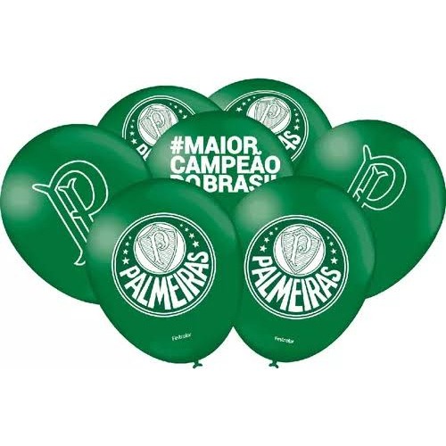 Balão Palmeiras N°9 Bexiga Palestra Itália 25un